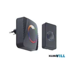   Strühm Vezeték nélküli csengő 230V, IP44, 36 dallam fekete Eliza - 04887