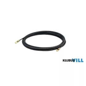 COMMEL Behúzószalag, fém, 5m, fekete, D4mm - 370-315
