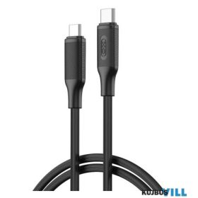   TelForceOne  XO TÖLTŐKÁBEL 60W, gyorstöltés, USB-C-USB-C, 1m, fekete - 6920680855049