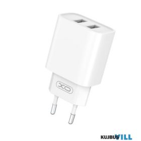TelForceOne XO ADAPTER 2,1A, 2xUSB, fehér - 6920680880843