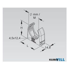   Kleinhuis csőbilincs 47-48mm műa. szürke sorolható 796.360