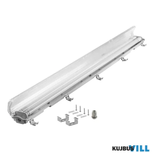 ORNO por és páramentes mennyezeti lámpatest 2x18W LED Fénycsővel 120cm 3600lm IP65 - DS-2
