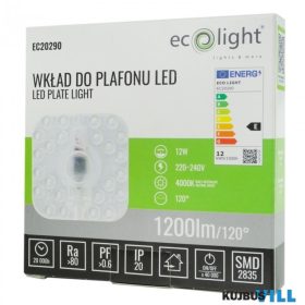   Ecolight LED 12W modul mennyezeti lámpához 4000K IP20 220-240V 120° - EC20290