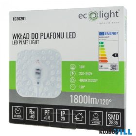   Ecolight LED 18W modul mennyezeti lámpához 4000K IP20 220-240V AC 120° - EC20291