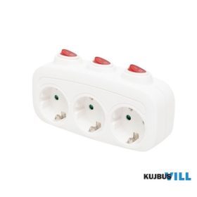 ORNO/Virone Elosztó 3 különálló kapcsolóval - ES-3(GS)
