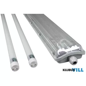   GTV Por- és páramentes lámpa 18W beép. fénycsővel 120cm 2xT8 GT-HR2X18W12-30