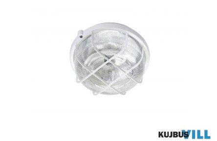 UltraTech LENA ROUND Lámpatest 100W átlátszó E27 fehér - LL-304064
