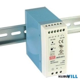   MEAN WELL MDR-60-24 sínre szerelhető kapcsolóüzemű tápegység
