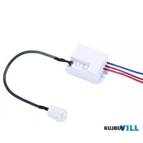   UltraTech mozgásérzékelő infravörös, fehér, 200/800W,beép., 4/8m IP20 MS144WH