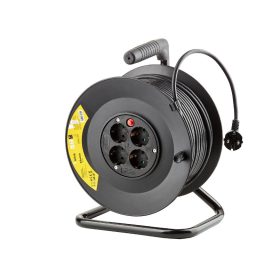   Technik Professional kábeldob 16A 4-er 50m 1,5mm2 fekete - MT4K50M1,5F