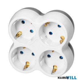   ORNO 4x2P+E konnektor elosztó fehér-szürke - OR-AE-13240(GS)