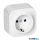ORNO TODO felületre szerelhető egyes aljzat 2P+E ip20 fehér - OR-OE-7205(GS)/W