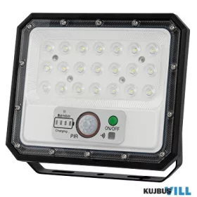   Ultralux led napelemes mozgásérzékelős reflektor 5W IP65 5500K 800lm - SPSS555