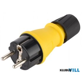 UltraTech dugvilla 16A/250V fekete-sárga IP54 - PL155Y