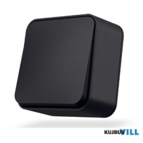   VIDEX Binera fekete színű falon kívüli egypólusú kapcsoló - VF-BNS11-BG/5403