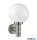 ALADDIN 085 Orb Outdoor Wall Light- Stainless Steel, White Shade