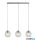 ALADDIN 1033-3CL Balls 3Lt Bar Pendant - Chrome with Clear Glass