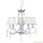 ALADDIN 1035-5CC Simplicity 5Lt Pendant - Chrome, Clear Glass > White Shades