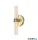 ALADDIN 10372SB Aberdeen LED Up/Down Wall Light, Satin Brass Metal with Clea