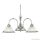 ALADDIN 1043-3 American Diner 3Lt Pendant - Satin Silver > Acid Glass