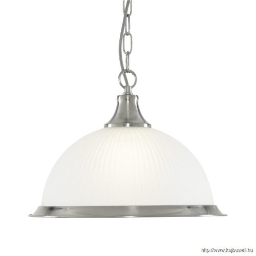 ALADDIN 1044 American Diner Pendant - Silver > Acid Glass