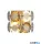 ALADDIN 10743-2GO 2Lt Wall Light Gold Metal & Clear Crystal