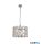 ALADDIN 10743-3CC 3Lt Pendant Chrome Metal & Clear Crystal