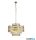 ALADDIN 10767-600SB Lux&Belle 12LTPendant-SatinBrass Metal&Clear PearDropCrystal
