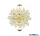 ALADDIN 10812-240SB Lux&Belle LED Wall Light-Satin Brass Metal & Clear Crystal