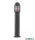 ALADDIN 1082-730 Bollards 730mm Outdoor Post - Black Aluminium & Glass, IP44