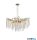 ALADDIN 10821-800GO 10LT Pendant-Matt Gold Metal & Clear Crystal