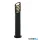 ALADDIN 1086-730 Bollards  Outdoor Post - Black Metal & White Polycarbonate