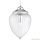 ALADDIN 1091CC Moscow Pendant - Chrome > Ribbed Glass