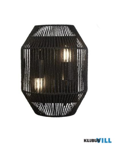 ALADDIN 11201-2BK Wicker 2Lt Wall Light -Natural Rope