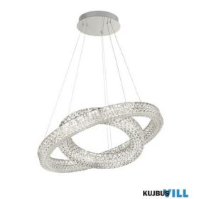   ALADDIN 1122-60CC Lux & Belle Double Hoop Pendant - Acrylic & Chrome