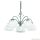 ALADDIN 1135-5SS Milanese 5Lt Pendant- Satin Silver > Alabaster Glass