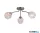 ALADDIN 11523-3SN Astral 3Lt Flush, Satin Nickel Metal With Glass Shades