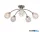 ALADDIN 11525-5SN Astral 5Lt Flush, Satin Nickel Metal With Glass Shades