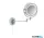 ALADDIN 11824 Illuminating Bathroom Mirror With Swing Arm  -  Chrome, IP44