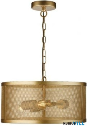 ALADDIN 12483-3GO Fishnet 3Lt Drum Pendant - Matt Gold Mesh