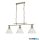 ALADDIN 1277-3AB Pyramid 3Lt Pendant - Antique Brass > Glass Shades