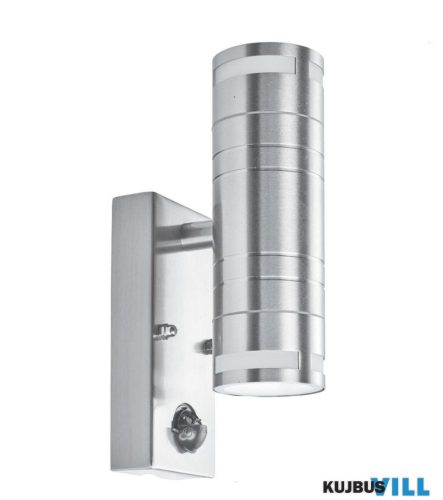 ALADDIN 1318-2-LED Metro LED 2Lt Outdoor Wall Light - Stainless Steel > Glass