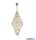 ALADDIN 1500-13AB Empire 13Lt Chandelier - Antique Brass> Clear Glass