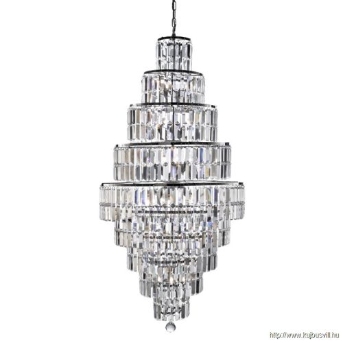 ALADDIN 1500CC Empire 13Lt Chandelier - Chrome > Clear Crystal