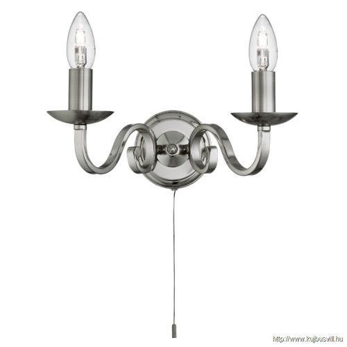 ALADDIN 1502-2SS Richmond 2Lt Wall Light - Satin Silver