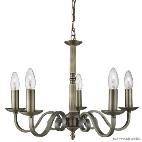 ALADDIN 1505-5AB Richmond 5Lt Pendant - Antique Brass