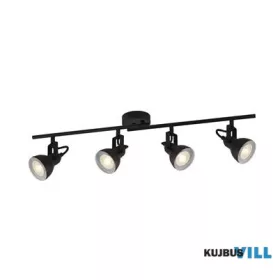 ALADDIN 1544BK Focus  4Lt Split Bar Spotlight  - Black Metal