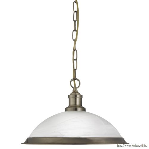 ALADDIN 1591AB Bistro Pendant- Antique Brass > Glass