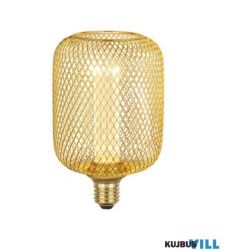 ALADDIN 16002GO Wire Mesh Effect Drum Lamp - Gold Metal E27