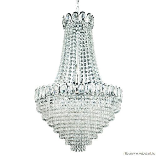 ALADDIN 1611-6CC Louis Phillipe 6Lt Chandelier - Chrome > Crystal